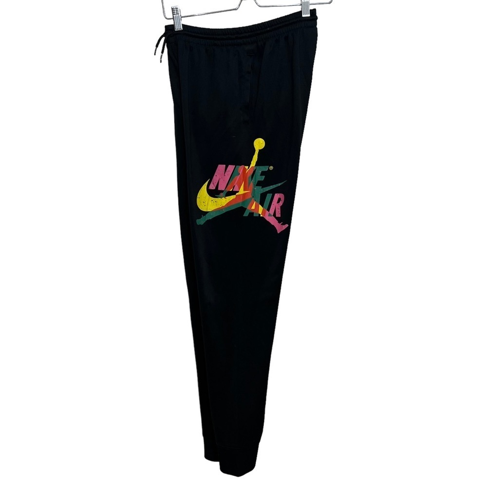 NIKE Air Jordan Black Drawstring Adjustable Waist Sweat Pants Boys Size 13-15